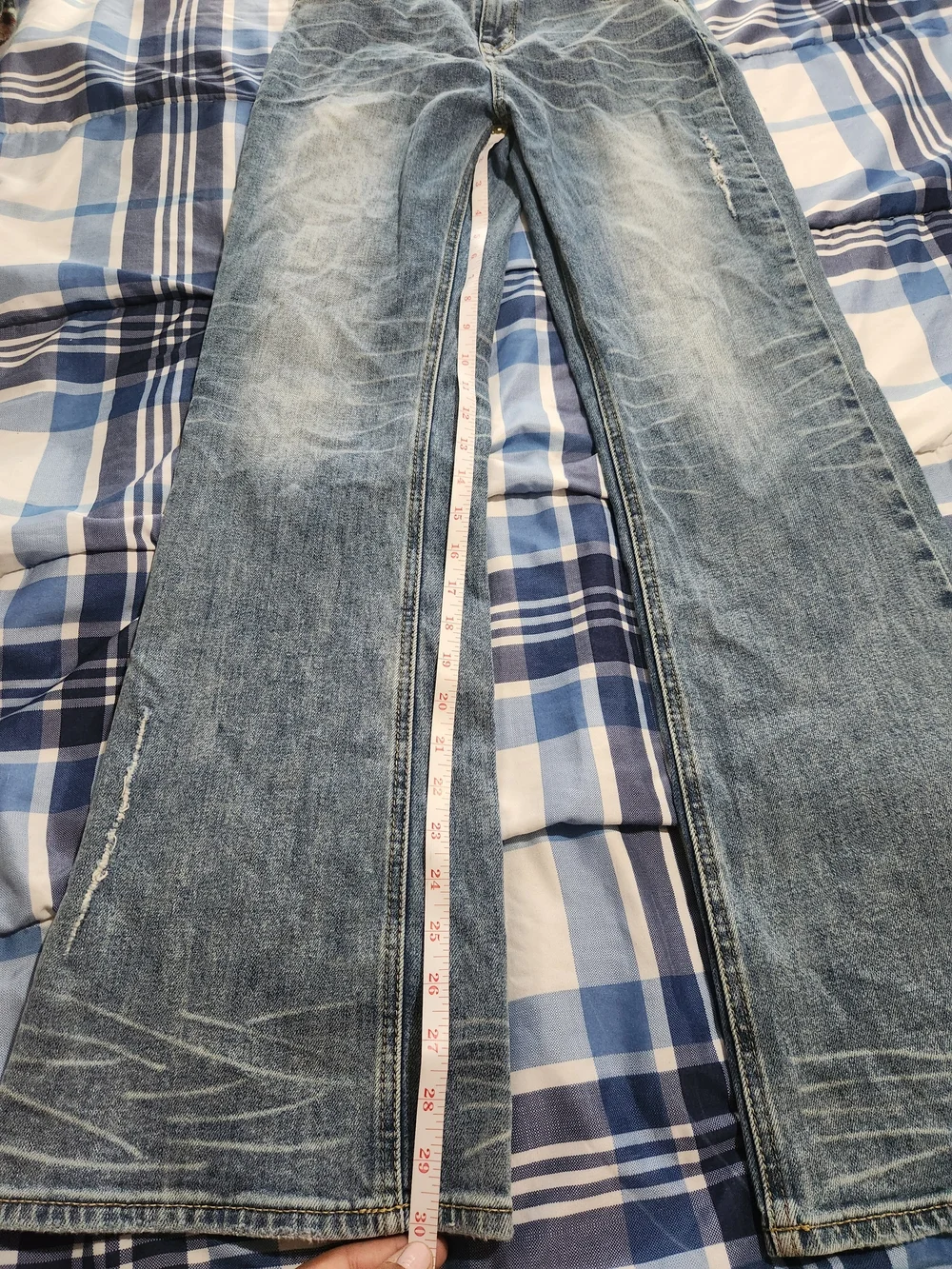 Buddy Angel, Lee Angel Chen Light Wash Distress Jeans - Classic Casual Fit